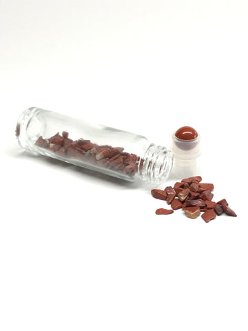 Rollerflaske 10 ml - Rød Jaspis (Red Jasper)