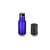 Glassflaske roll-on (rollerflaske) m/ sort innsats 5 ml koboltblå, 5-pakning
